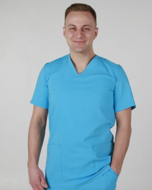 KEIA | Scrubs medyczny męski | Niebieski N54