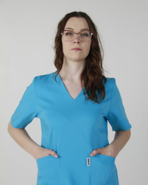 KEIA | Scrubs medyczny damski | Niebieski