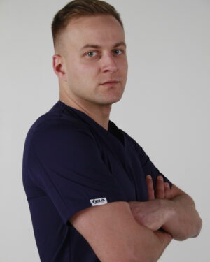 KEIA Classic | Męski scrubs medyczny | Granatowy